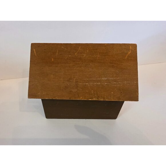 Vintage Pine Creek Recipe Box House "Home Is Where The Heart Is" With Dividers & - Picture 5 of 8